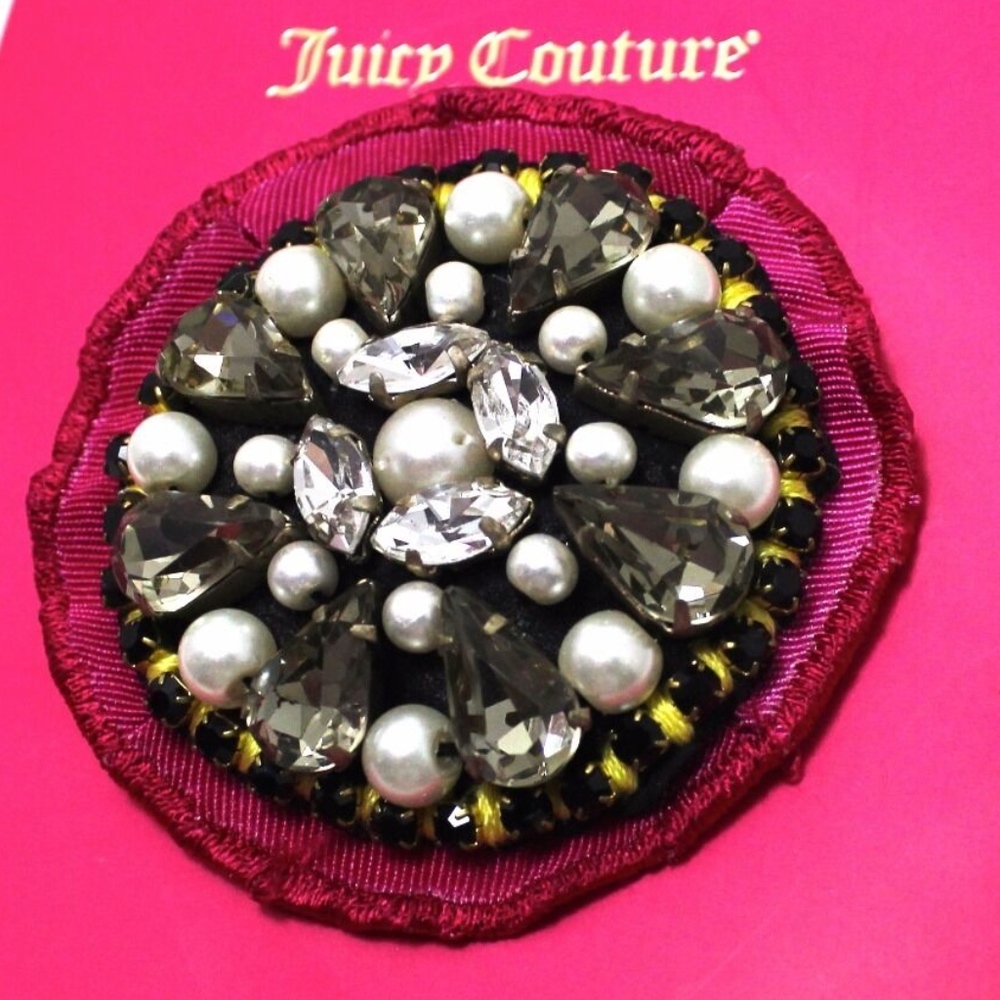 NWT Juicy Couture Pink Flower Brooch